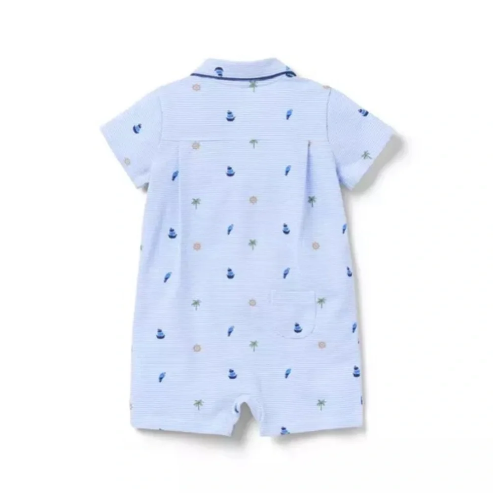 Janie and jack nautical striped romper - Picture 2 of 3